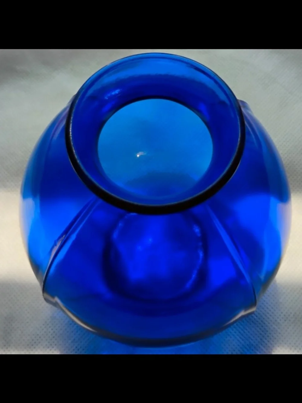 Cobalt Blue Glass Vases - Beehive Pair & Globe Vase Trio